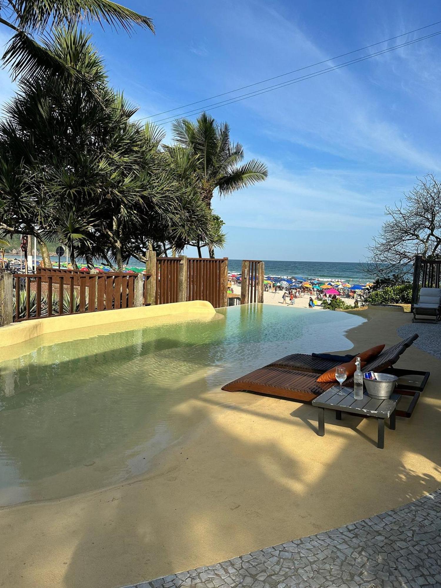 Pousada Casa Canoa - Pe Na Areia E Natureza Guarujá Exterior foto